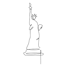 Check out amazing statue_of_liberty artwork on deviantart. Statue Of Liberty Continuous One Line Vector Illustration Minimalist Concept Drawing Illustration Continuous Png And Vector With Transparent Background For F Statue Of Liberty Drawing Statue Of Liberty Tattoo Minimalist Drawing