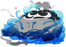 belly big belly enema belly furry furry only inflation  sensational slime slimy 