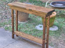 36 Inch Rustic Console Table Extra Narrow Sofa Table Entryway Etsy In 2020 Rustic Console Tables Rustic Consoles Narrow Sofa Table