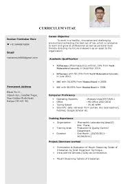 Resume M Pharm