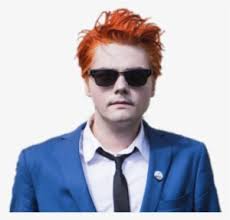 It is not too sticky on the fingers, but it does go on the hair like a gel. Gerard Way Red Hair Gerard Way Transparent Png 581x604 Free Download On Nicepng