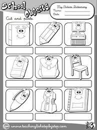 School Objects Picture Dictionary B W Version English Teaching Resources English Lessons Picture Dictionary