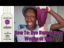 However, we do have a few tips for chemical processing with color: Violet Gem How To Dye Human Hair Weave Or Wig Youtube