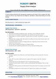 A wide range of knowledge that includes the fundamentals of shipping as well as business and management principles. Supply Chain Analyst Resume Samples Qwikresume
