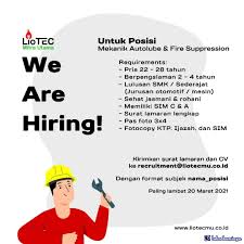 Bekerja di bumn memberikan banyak keuntungan terutama dalam masalah finansial. Lowongan Kerja Mechanic Juni 2021