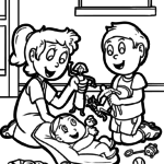 Maybe you would like to learn more about one of these? Dibujo Para Colorear Familia Y Vida Familiar Con Padres E Hijos
