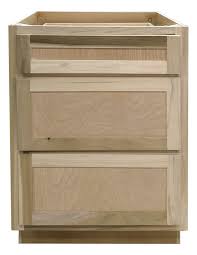 Arbor creek cabinets st clair high three drawer base cabinet. Kitchen Drawer Base Cabinet Unfinished Poplar Shaker Style 24 In 3 Drawer