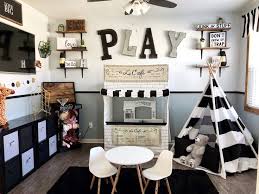 Browse photos of kids rooms. Playroom Playroom Decor Playroom Ideas Kids Design Monochrome Playroom Playroomideas Rusticmodern Interior Playroom Design Playroom Decor Kids Playroom