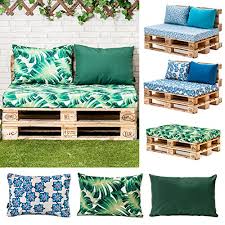 Singles are 90cm w x 100cm d x 100cm h. Printed Water Resistant Pallet Furniture Seat Cushion Pad Palm Green Buy Online In Trinidad And Tobago At Trinidad Desertcart Com Productid 65543932
