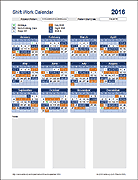 7 day shifts, 2 days off, 7 swing shifts, 2 days off, 7 night shifts, 3 days off. Free Rotation Schedule Template