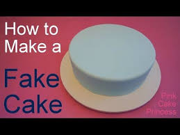 How To Make A Fake Cake Or Dummy Cake X2f Covering A Styrofoam Dummy Cake Youtube Fake Cake Dummy Cake Cake Cover