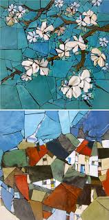 Michelle Combeau Art De La Mosaique Fleurs En Mosaique Les Arts