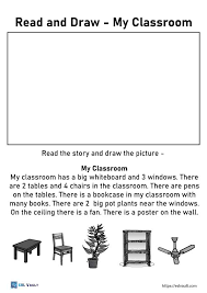 5 free printable read and draw worksheets esl vault