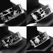 Duck Hunting Ring Fisherman Ring Duck Band Wedding Ring Etsy Hunting Wedding Rings Duck Band Wedding Ring Mens Wedding Bands