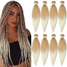 Even better, having 20 inch hair extensions will flatter every face shape. Buy Showcoco Pre Stretched Braiding Hair 8 Packs 20 Inch Professional Pre Stretched Crochet Hair Soft Yaki Texture Straight Synthetic Hair Extension For Women T27 613 Online In Indonesia B07tx75sdf