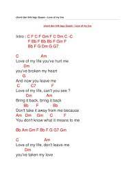 Chord dan lirik lagu queen love of my live by Chord Zila - Issuu