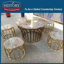 The coffee table coffee table book credits the french 'table bas' — fashion magazines of 1915 took it globally as the coffee table, it states. History Stones Modern Fashion Design Multicolor Marble Tables Set With Round Shaped Top For Coffee Shop Home Decorative Bench Table From China Stonecontact Com