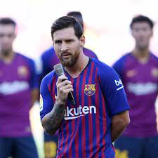 Leo messis press conference from camp nou. 8zodgjkgklzavm