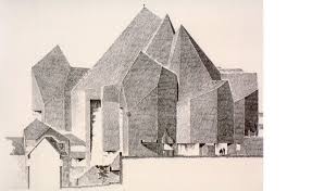 It had been built in hürth between 1954 and 1956 by cologne architect and pritzker prizewinner gottfried böhm. Neviges Pilgrimage Church Velbert Germany 1968 Architecture Sketch Architecture Drawing Architecture Wallpaper