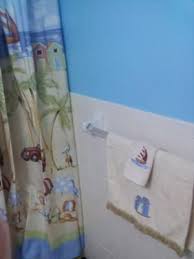Ocean Blue Color Walls In Our Beach Themed Bathroom Beach Theme Bathroom Wall Colors Beach Themes