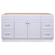 View the full detailed plan. Project Source 60 In White Bathroom Vanity Cabinet In The Bathroom Vanities Without Tops Department At Lowes Com