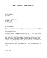 Sample thank you letter after job interview. Free 8 Sample Thank You Letters After Interview In Ms Word Pdf