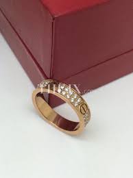 Replica Cartier Love Diamond Gold Ring 1 1 High Quality Cartier Ring Size From Us5 Us10 Cartier Love Ring Gold Diamond Rings Love Ring