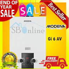 Modena rapidoinox gi 6 s: Modena Water Heater Pemanas Air Gas Gi 6 Av Lcd Harga Pabrik Shopee Indonesia