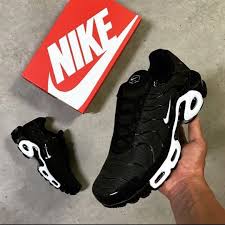 Womens Nike Air Max Plus Black Pin On Shoes