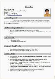Resume format for mba finance fresher 1 best resume. Fresher Resume Format Pdf India Resume
