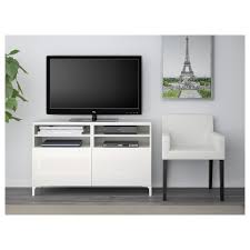 Hemnes tv bench has 3 storage drawers. Besta Tv Bank Mit Turen Weiss Selsviken Nannarp Hochglanz Weiss Ikea Deutschland