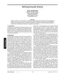 A poorly prepared abstract might even restrain the readers from reading the rest of your paper. Pdf Defining Computer Science
