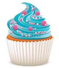 Vector Blue Cupcake With Sprinkles Cartoon Cupcakes Cupcake Pictures Cupcake Clipart