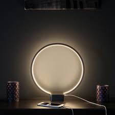 Brightech is los angeles based lighting company, specializing in premium designer lighting without the high retail markups. This Modern Unique Circle Lamp From Brightech Adds So Much Personality To The Room1 Homedecor Homelighting Lamps Led Table Lamp Mood Lamps Lamp