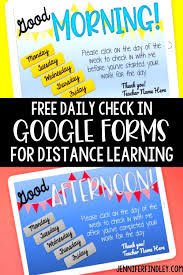 Free Daily Check In Google Forms For Distance Learning In 2020 Distance Learning Digital Learning Classroom Google Classroom Elementary
