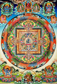 When Contemplating The Sacred Universe Mandalas Encourage Practitioners To Focus On The Geometric Patterns A Buddhism Art Tibetan Mandala Tibetan Mandala Art