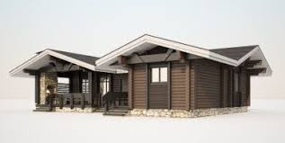 проект дома с баней и гаражом под одной крышей Proekty Kompanii Bukovel Brevenchatye Doma Dom Plan Doma