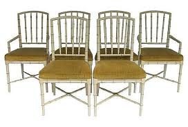 Faux Bamboo Drexel Dining Chairs Set Of 6 Bamboo Dining Chairs Chair Dining Chairs