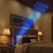 Clock that shines on the ceiling. Phone Charging Projection Clocks Projection Alarm Clock