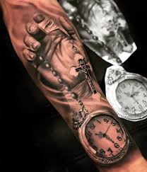 Tatouages de montres à gousset. 100 Tatouages D Horloge Pour Homme Tatouez