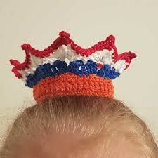 Kroontje van de nederlandse vlag. Haakpatroon Kroontje Koningsdag Download Marlaine Nl