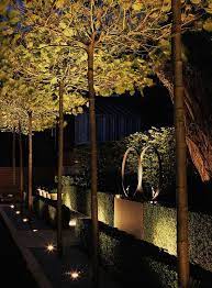 Outdoor Lighting In Landscape Add Aesthetic Value To It We Landscape Designer Design Beautiful Bacyrad And Frontyards Backyard Lighting Landscape With Images Krajobraz