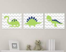 Dinosaur Nursery Art Print Chevron Green And Navy Dinosaur Baby Art Print And Nursery Wall Art Prints Baby Boy Room Decor Set Of 3 H139 Baby Boy Room Decor Dinosaur Nursery
