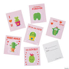 Completely free beautiful, funny, loving and inspiring online greeting cards for your valentine. Cactus Puffy Stickers With Valentine S Day Cards Oriental Trading