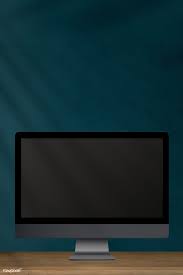 Download Premium Psd Of Desktop Computer With Screen Mockup On A Wooden Desktop Computers Design Mockup Free Touch Screen Design
