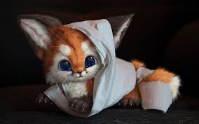 Alllove4u plush stuffed toy cute spirit fox u shape neck pillow travel pillow animation gift (blue). Hd Black Fox Wallpapers Peakpx