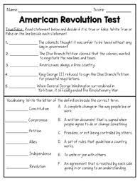 Click here for the answers to us revolutionary war questions. American Revolutionary War Test Unit Assessment With Answer Keys Editable