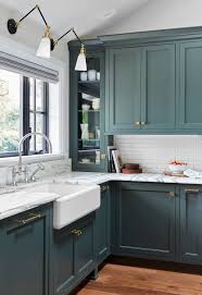 Popular Kitchen Cabinet Paint Colors In 2020 Kitchen Style Green Kitchen Cabinets Kitchen Interior