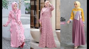 Model baju brokat terbaru 2021 : Model Gamis Brokat Batik Dan Polos Kombinasi Terbaru 2021 Youtube