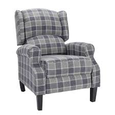 Couches that recline 499200 collection of interior design and decorating ideas on the. Dark Plaid Grey Armchair Relax Reclining Sofa Wing Chair For Living Dining Room Bedroom Lounge Office Lounge 32 33 41in Ejoyous Single Sofa Recliner Riser Chair Home Kitchen Furniture
